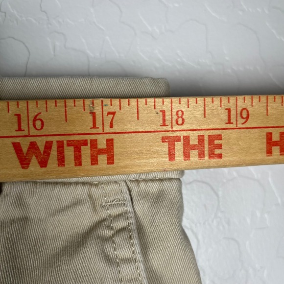 J. Crew Womens Size 14 Re-Imagined Khaki Beige Cotton Casual Shorts - Picture 6 of 8